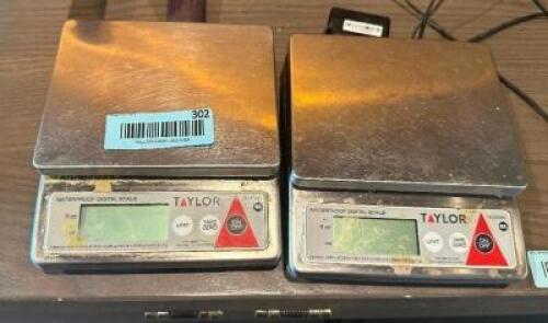 (2) TAYLOR DIGITAL PORTION SCALES.