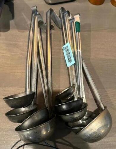 (8) ASSORTED STAINLESS LADLES