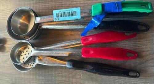 (6) ASSORTED STAINLESS PORTION SCOOPS