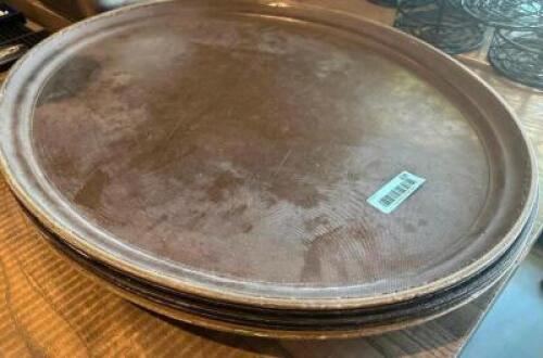 (6) 27" OVAL SERVING TRAYS