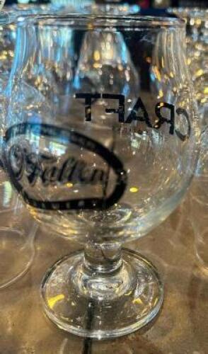 (25) ASSORTED LOGO'ED BRANDY SNIFTERS.