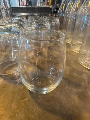 (15) STEMLESS WINE GLASSES.