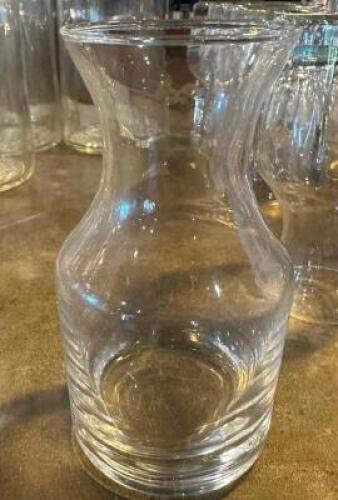 (5) SMALL SINGLE SERVER CARAFES.