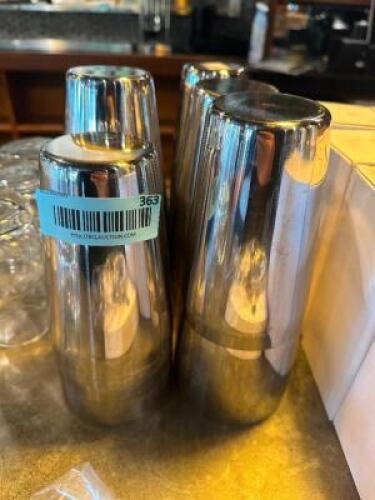 (12) STAINLESS MIXING CUPS