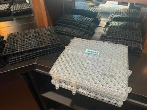 (30) 12" X 12" PLASTIC BAR PADS