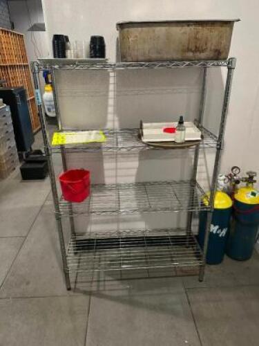 36" X 12" THREE TIER WIRE SHELF