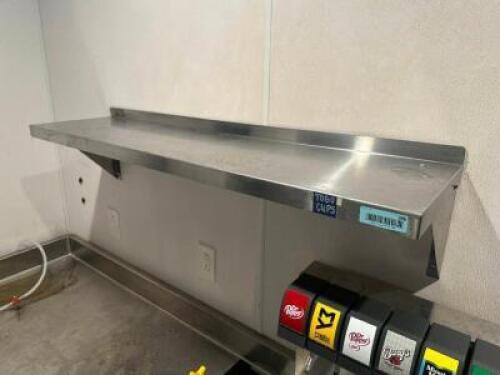 48" X 12" STAINLESS WALL SHELF