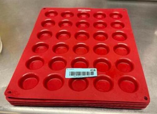 (6) SILICONE BAKING SHEETS.