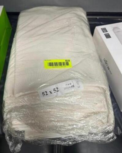(12) 52" X 52" OFF WHITE TABLE CLOTHS