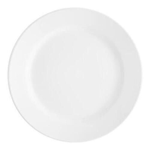 (12) 11 1/4" ACOPA BRIGHT WHITE CHINA PLATES