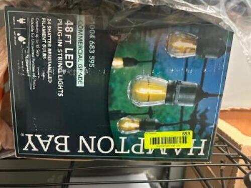HAMPTON BAY OUTDOOR STAND LIGHTS.