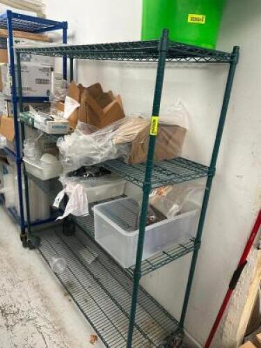 60" X 14" FOUR TIER COATED WIRE SHELF