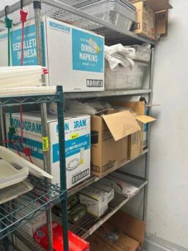 48" X 24" FOUR TIER WIRE SHELF.