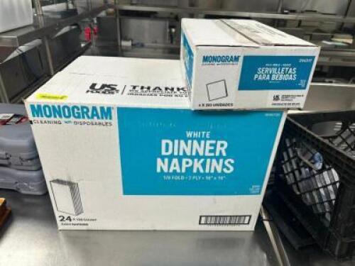 (1) FULL CASE OF DINNER NAPKINS