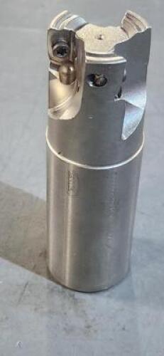 DESCRIPTION: (1) INDEXABLE CHAMFER AND ANGLE INDEXABLE END MILL BRAND/MODEL: HERTEL HEM422.125.R.03.15 RETAIL$: $179.99 QTY: 1