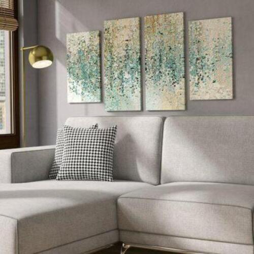 'Revealed' 4 Piece Framed Gallery Wall Set on Canvas