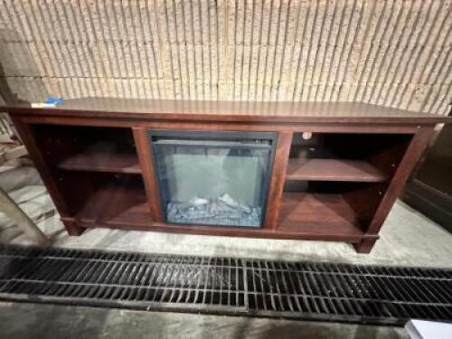 TV STAND W/ ELECTRIC FIREPLACE
