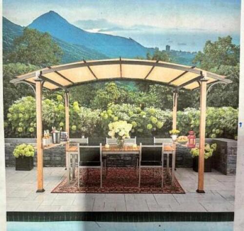 STEEL PERGOLA W/ CANOPY