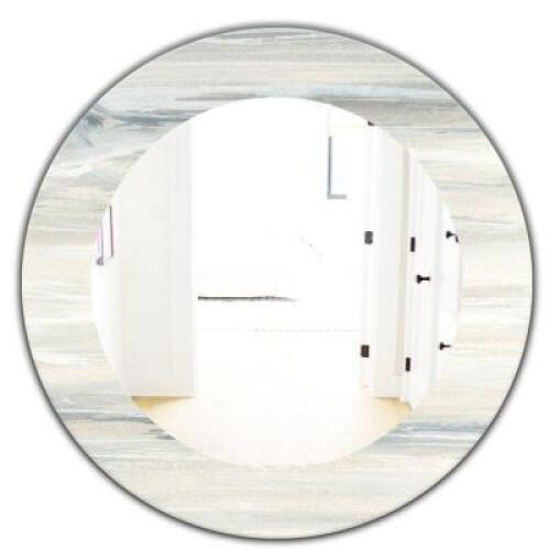 WATERCOLOR COLORFIELDS MODERN FRAMELESS WALL MIRROR