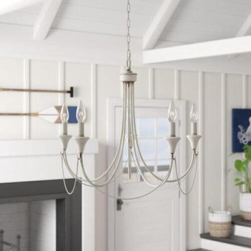 5 LIGHT CANDLE STYLE CHANDELIER
