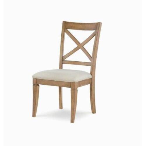 (2) - X Back Solid Wood Dining Chair
