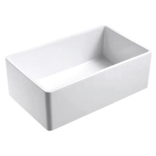 Olde London Reversible 33" x 18" Farmhouse Kitchen Sink with Grid