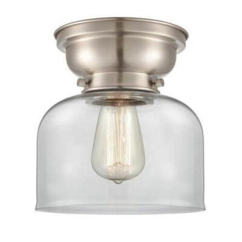 Moody 8" Glass Flush Mount