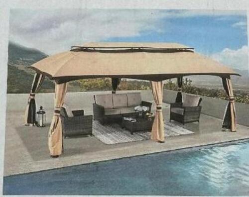 20FTX10FT STEEL PATIO GAZEBO