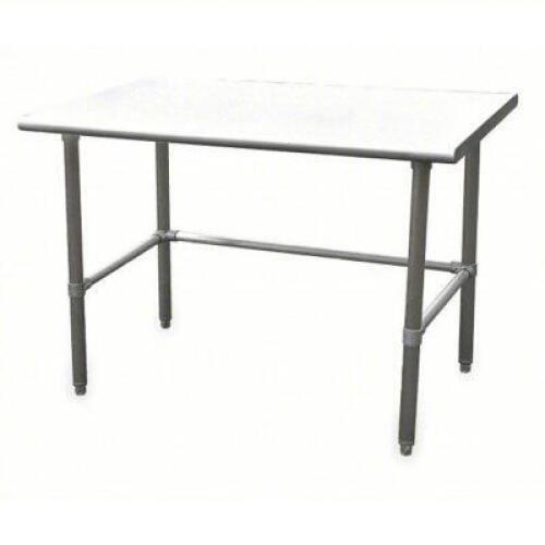 DESCRIPTION: (1) WORK TABLE BRAND/MODEL: 4EUJ5A INFORMATION: 600LB LOAD CAPACITY, STAINLESS STEEL SIZE: 72" X 30" X 34 1/2" RETAIL$: $723.11 QTY: 1
