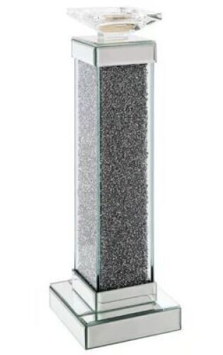 DESCRIPTION: (2) CANDLE HOLDERS BRAND/MODEL: REKHA INFORMATION: SILVER AND SPARKLE RETAIL$: $165.00 EA QTY: 2