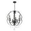 DESCRIPTION: WHITCHER 5-LIGHT CANDLE STYLE GLOBE CHANDELIER BRAND/MODEL: GOLDEN LIGHTING RETAIL$: $243.99 QTY: 1