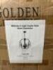 DESCRIPTION: WHITCHER 5-LIGHT CANDLE STYLE GLOBE CHANDELIER BRAND/MODEL: GOLDEN LIGHTING RETAIL$: $243.99 QTY: 1 - 3
