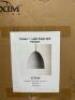 DESCRIPTION: CAMPO 1-LIGHT SINGLE BELL PENDANT BRAND/MODEL: MAXIM 12396GYPC RETAIL$: $399.99 QTY: 1 - 5