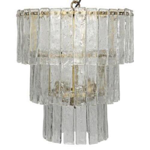 DESCRIPTION: BRUNA 4-LIGHT UNIQUE/STATEMENT TIERED CHANDELIER RETAIL$: $2,159.00 QTY: 1