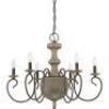 DESCRIPTION: SALETTE 6-LIGHT CANDLE STYLE CLASSIC/TRADITIONAL CHANDELIER BRAND/MODEL: QUOIZEL CS5006RK RETAIL$: $439.99 QTY: 1