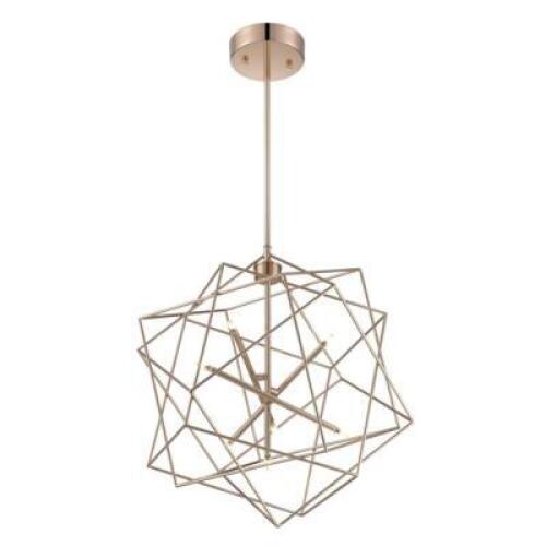 DESCRIPTION: STACIA PENDANT LIGHT IN FRENCH GOLD BRAND/MODEL: LITE SOURCE LS-19855COPPER RETAIL$: $369.99 QTY: 1