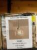 DESCRIPTION: (2) APPLETON 1-LIGHT GLOBE PENDANTS RETAIL$: $93.99 EACH QTY: 2 - 3