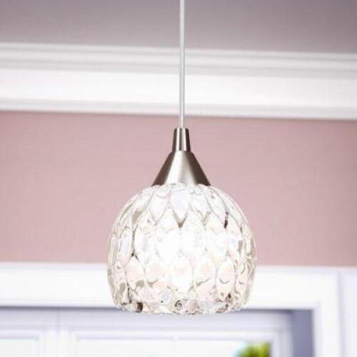 DESCRIPTION: (2) APPLETON 1-LIGHT GLOBE PENDANTS RETAIL$: $93.99 EACH QTY: 2