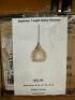 DESCRIPTION: (2) APPLETON 1-LIGHT GLOBE PENDANTS RETAIL$: $93.99 EACH QTY: 2 - 4