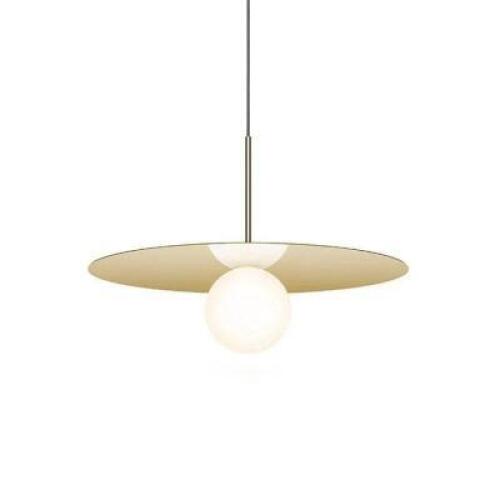 DESCRIPTION: SET OF (2) BOLA DISC PENDANTS RETAIL$: $499.99 QTY: 1