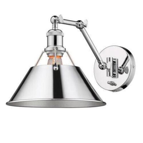 DESCRIPTION: WEATHERFORD 1-LIGHT DIMMABLE SWING ARM LIGHT RETAIL$: $151.99 QTY: 1