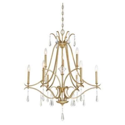 DESCRIPTION: LAUREL ESTATE 9-LIGHT CHANDELIER BRAND/MODEL: MINKA-LAVERY 4449-582 RETAIL$: $499.99 QTY: 1