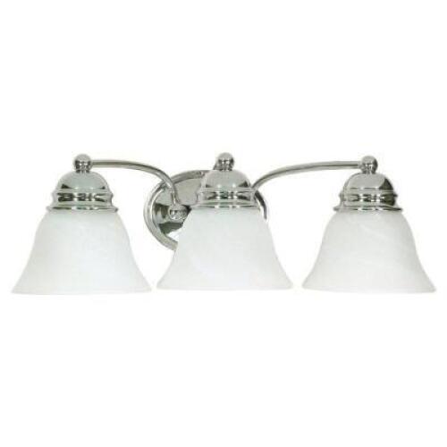 DESCRIPTION: 3-LIGHT VANITY LIGHT BRAND/MODEL: NUVO RETAIL$: $63.99 QTY: 1