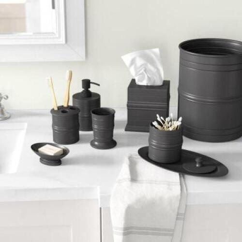 DESCRIPTION: MILFORD 8PC BATHROOM ACCESSORY KIT RETAIL$: $127.99 QTY: 1
