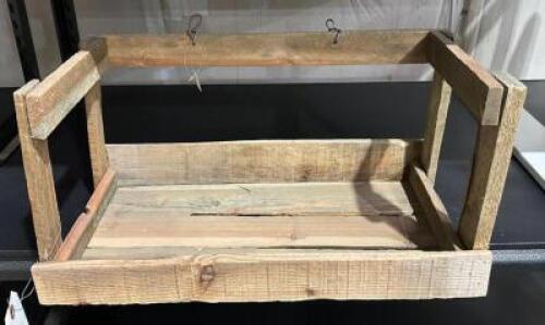 DESCRIPTION: WALL MOUNT WOODEN SHELF RETAIL$: $59.99 QTY: 1