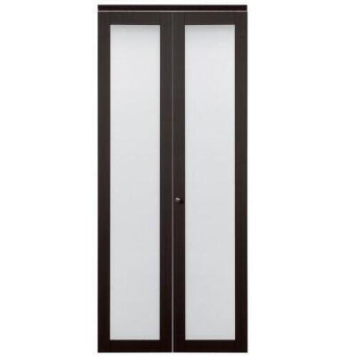 DESCRIPTION: BALDARASSARIO GLASS BI-FOLD DOOR SIZE: 36"X80" RETAIL$: $318.99 QTY: 1