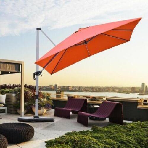 DESCRIPTION: AMATO 10' SQUARE MARKET UMBRELLA BRAND/MODEL: SUNBRELLA RETAIL$: $689.99 QTY: 1