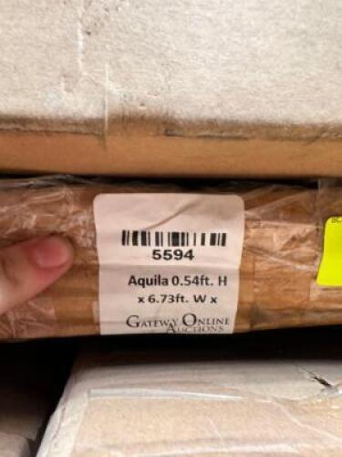 DESCRIPTION: AQUILA AWNING INFORMATION: GRAY SIZE: 6.73'X3' RETAIL$: $412.00 QTY: 1