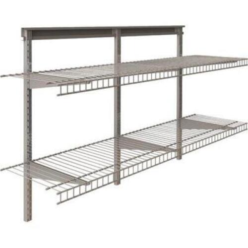 DESCRIPTION: SHELFTRACK WALL SHELF BRAND/MODEL: CLOSETMAID SIZE: 30"X48"X12" RETAIL$: $69.99 QTY: 1