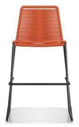 DESCRIPTION: BARCLAY COUNTER STOOL IN ORANGE BRAND/MODEL: MODLOFT DE-PAN01-CTR-ORA RETAIL$: $299.00 QTY: 1